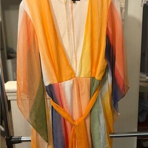 Fashion Nova Multicolor Sheer Jumpsuit